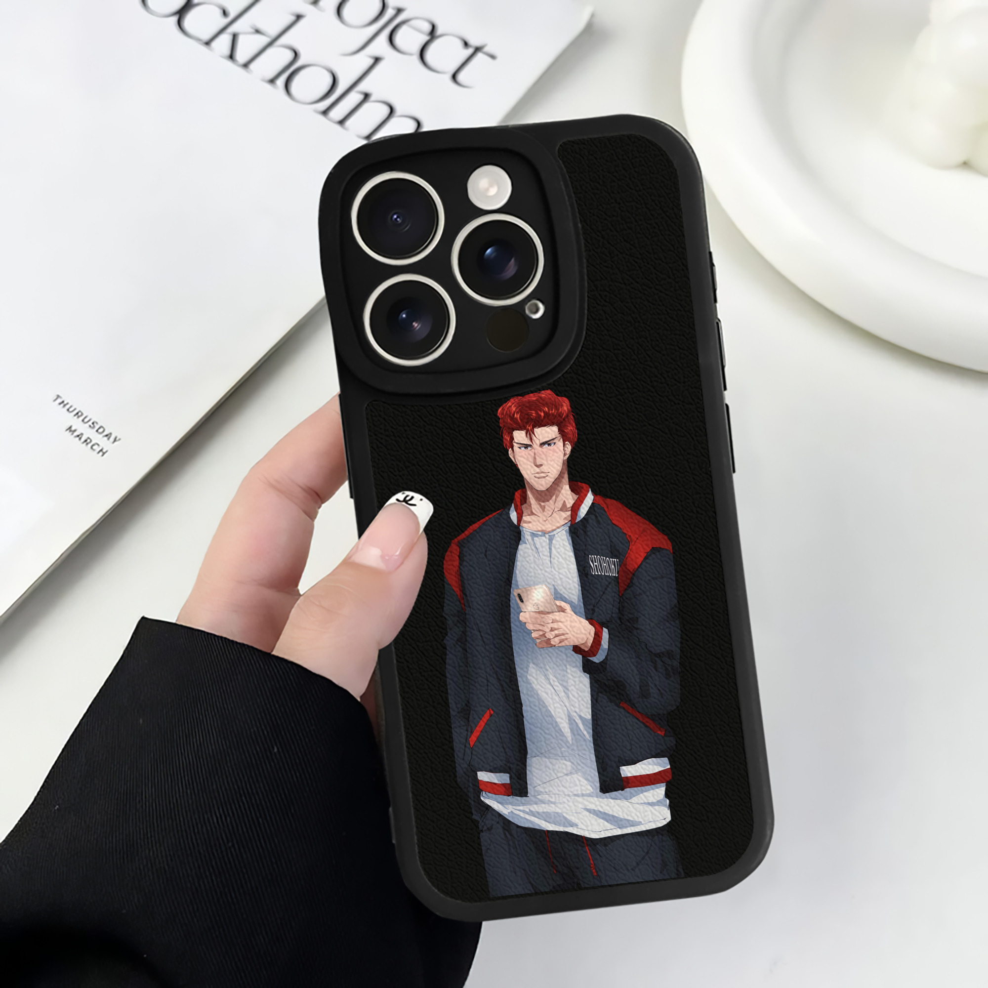 （画像用） SLAM DUNK／スラムダンク 【iPhone 16シリーズ対応】シリコンスマホケース（レザー調） 材質：シリコン